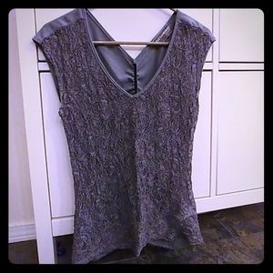 Lace gray shirt